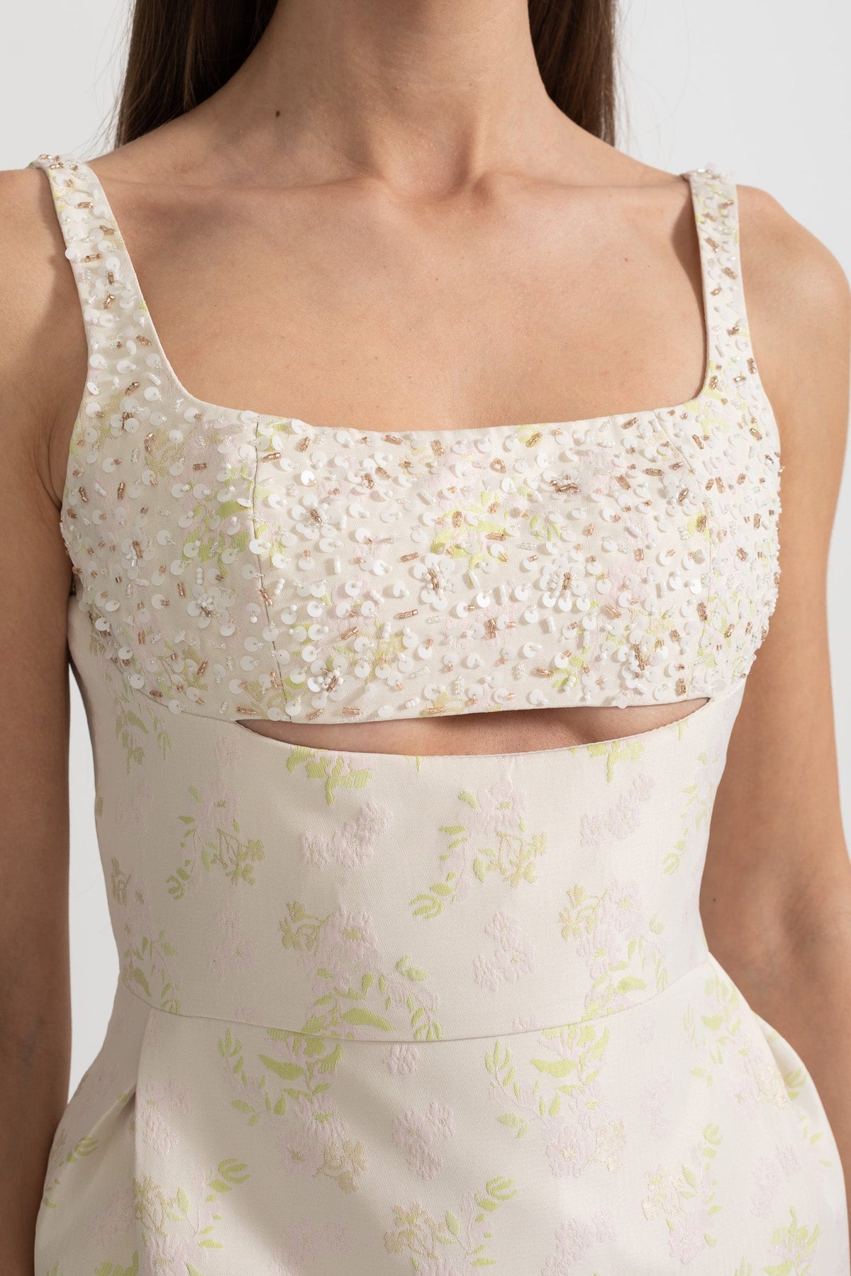 Sleeveless Midi Dress - Ivoire - View 4