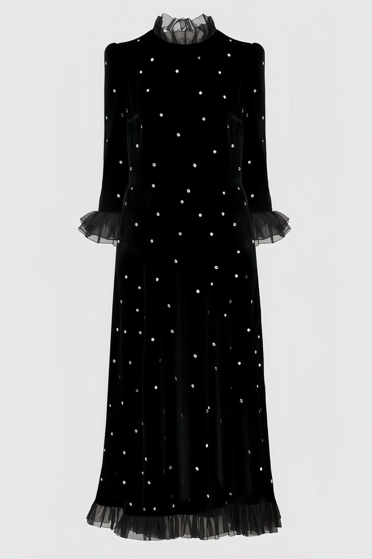 Koni Black Velvet Maxi Dress - View 4