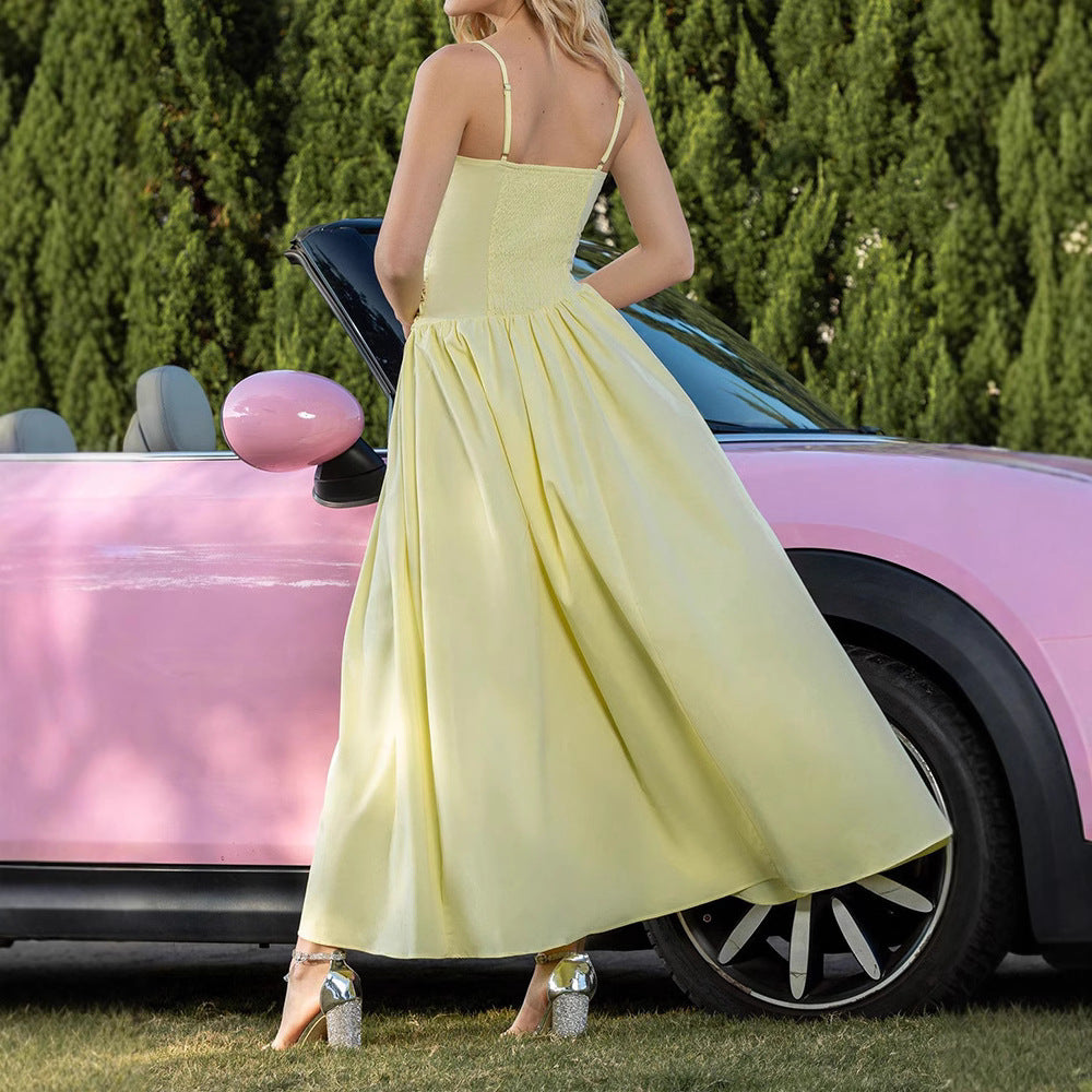 Temperamental mesh stitching ruffle dress - View 5
