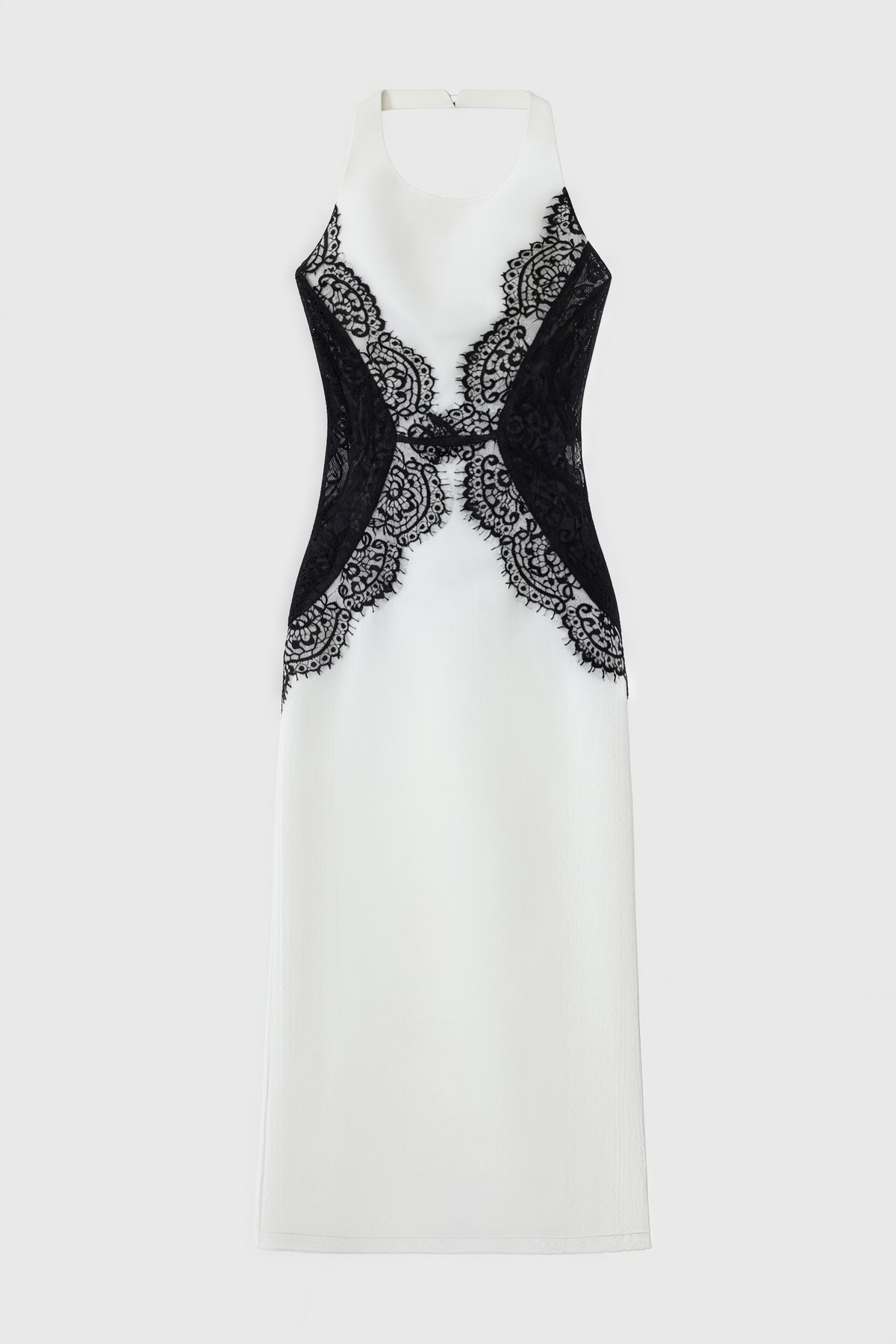 Kellan Crepe And Lace Open Back Maxi Dress - View 4