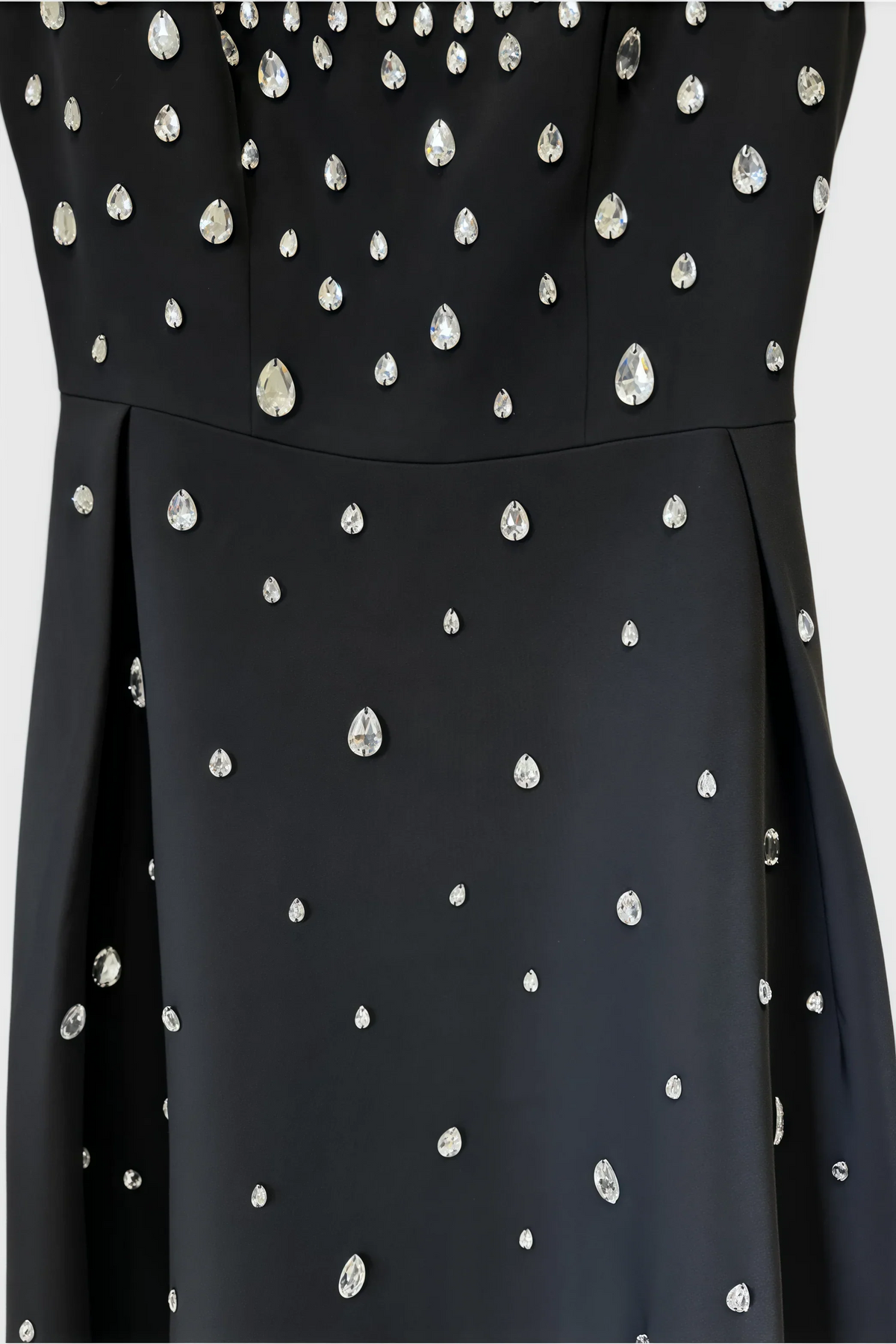 Rhinestone Cascade Embellished Scoop Neck Sleeveless Maxi Gown - View 5