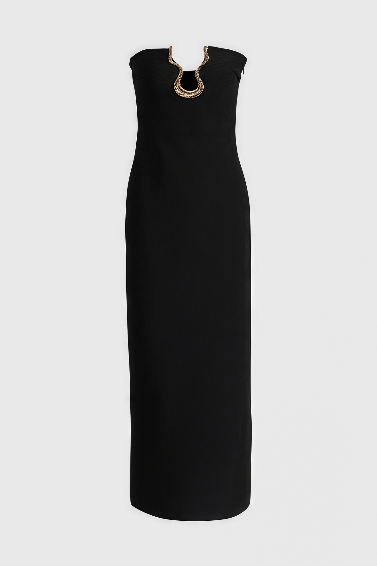 Jeandi Black Bustier Bandage Maxi Dress - View 6