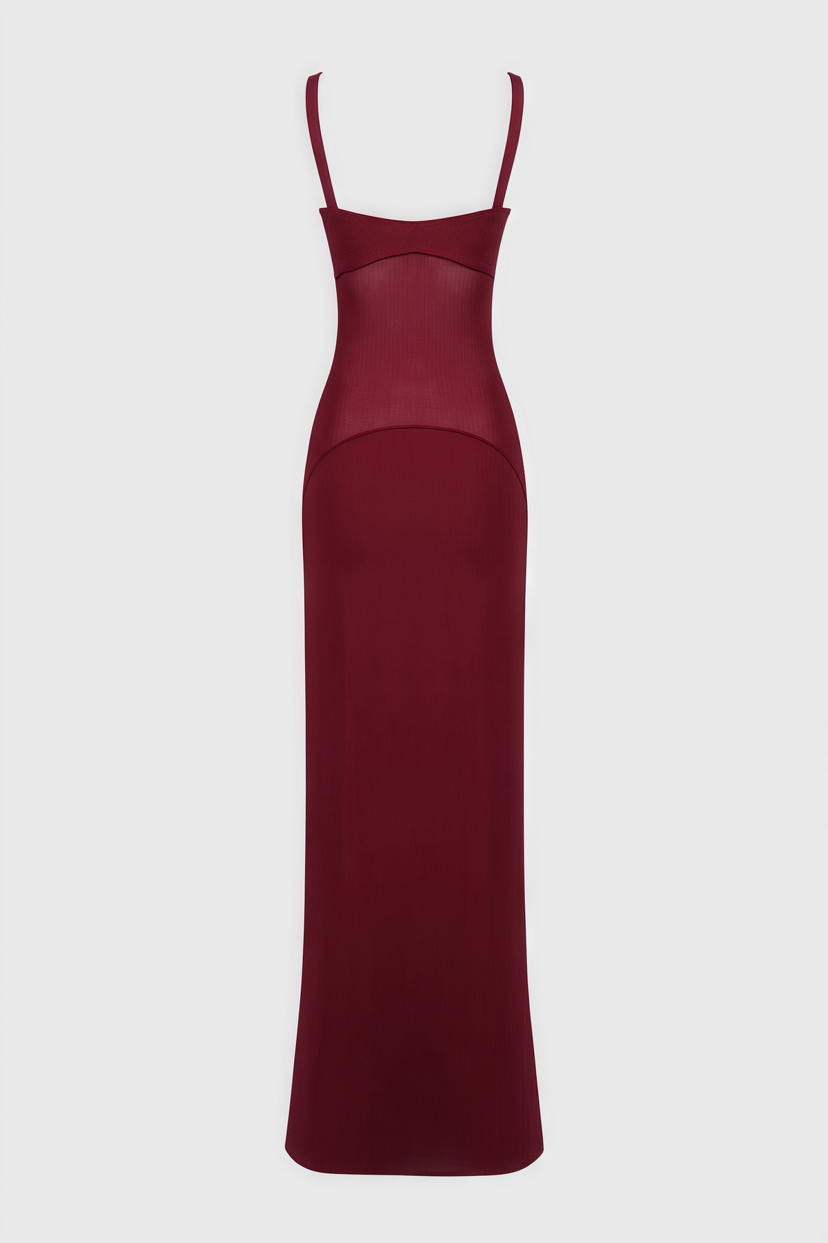 Halter Neck Mesh Ruched Maxi Dress - View 5