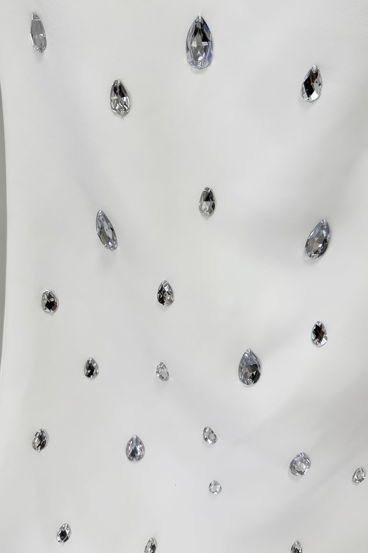 Kania White Long Sleeve Beaded Maxi Dress - View 5
