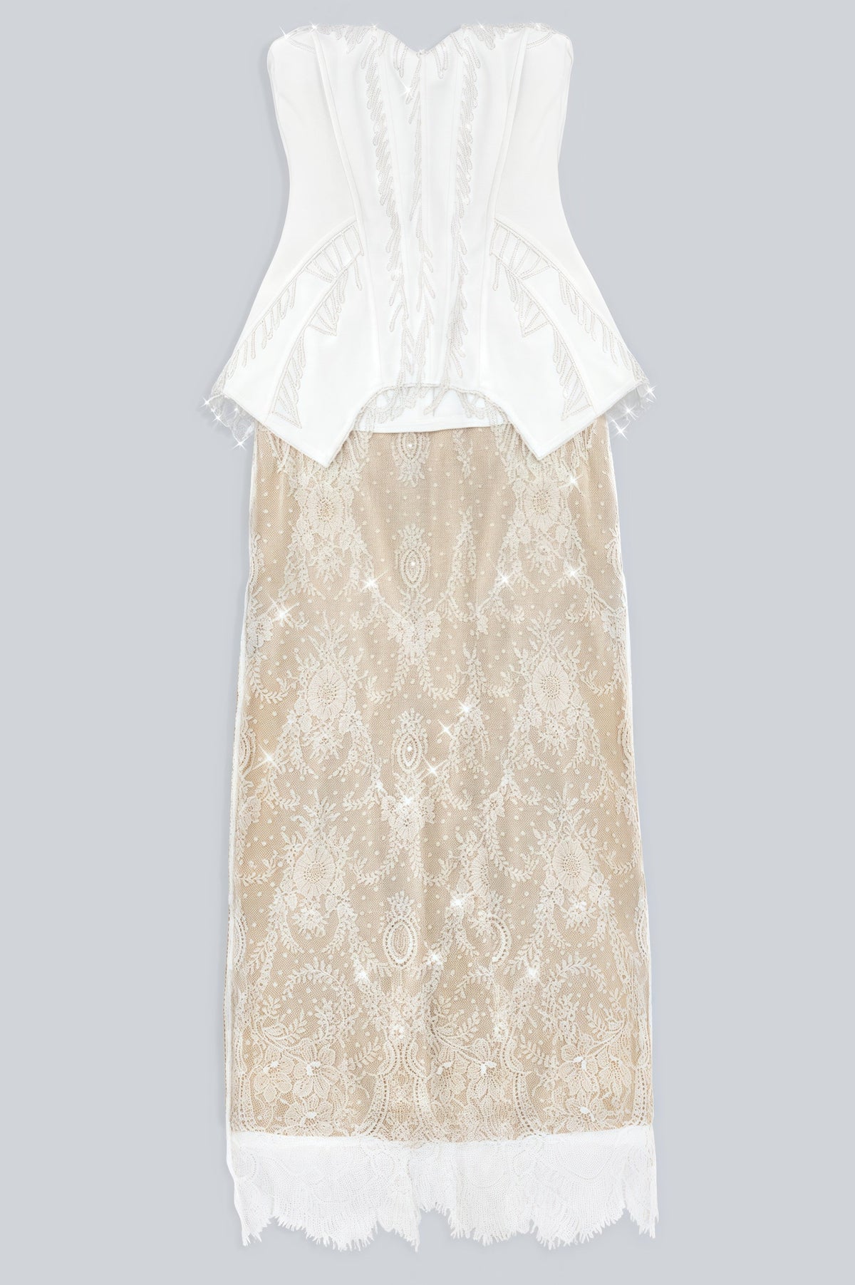 Kendall Crystal Lace Maxi Dress - View 5