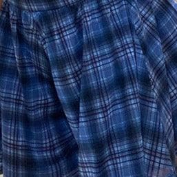 Mesh short sleeve plaid A line ruffled dress - View 9