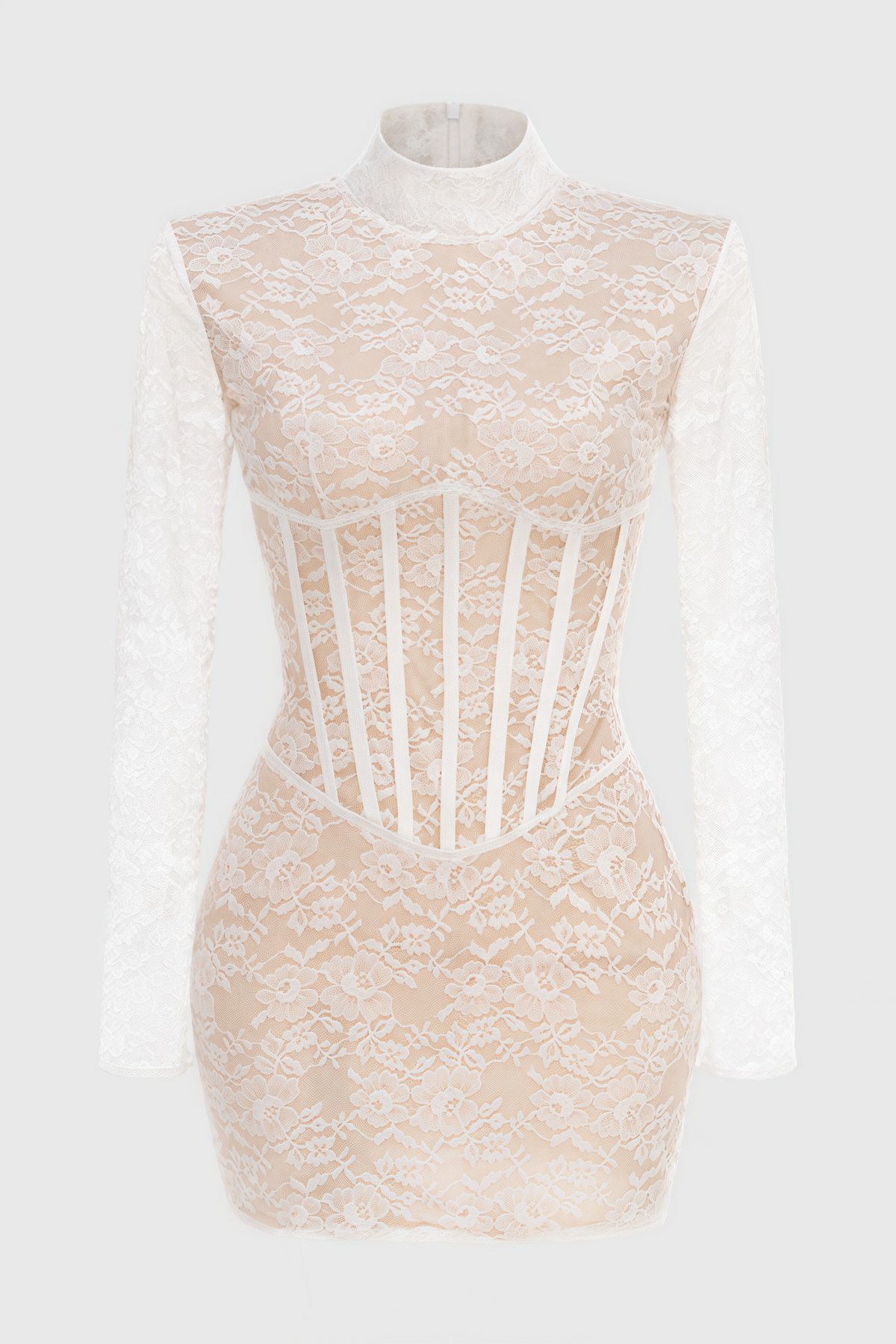 Emilsf Lace Jacquard Mini Dress - View 4