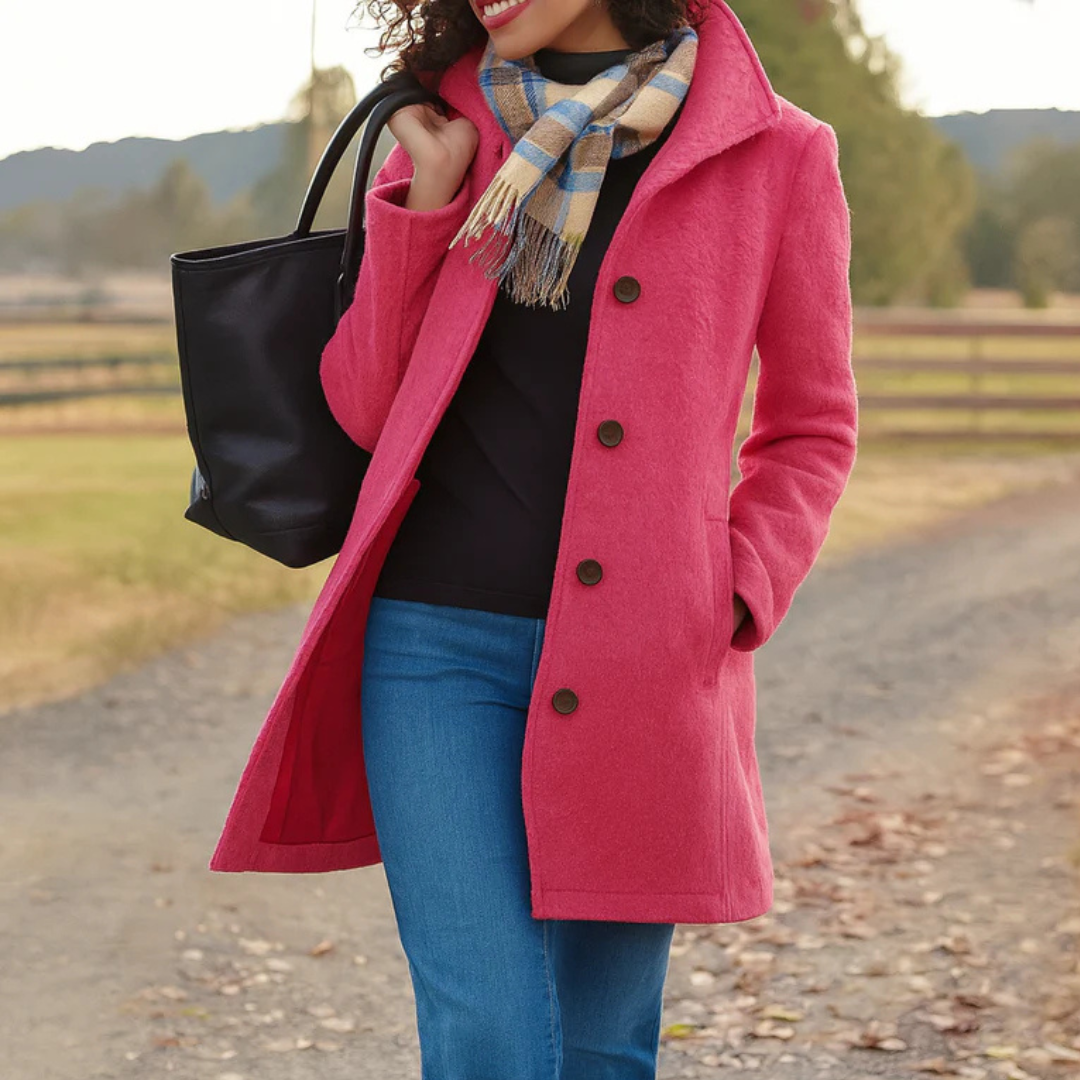 Lapel Collar Button Front Longline Coat 10