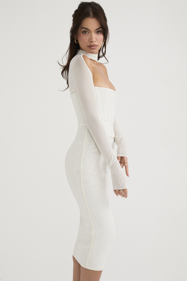 Milarose Mesh Tunic Midi Dress - View 13