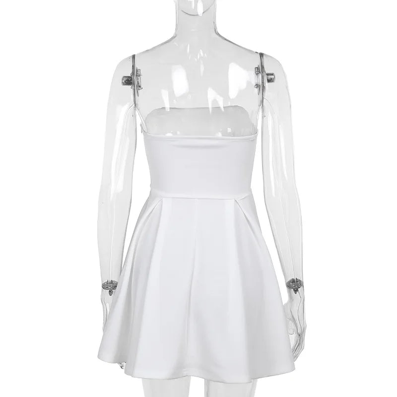 Strapless Corset Pleated A-Line Mini Dress - View 13
