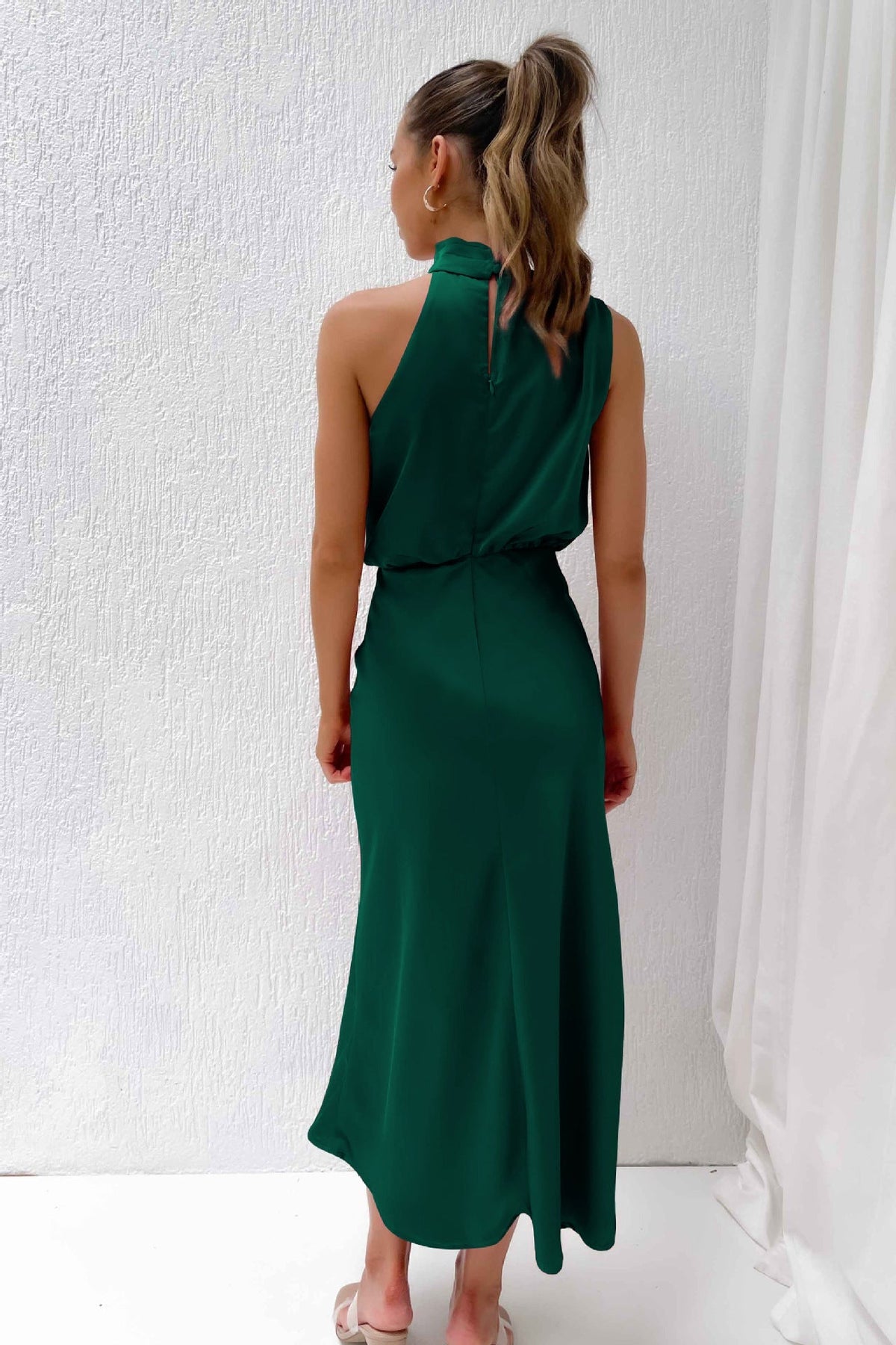 Sleeveless Off Shoulder Bodycon Elegant Maxi Dresses Wedding - View 16