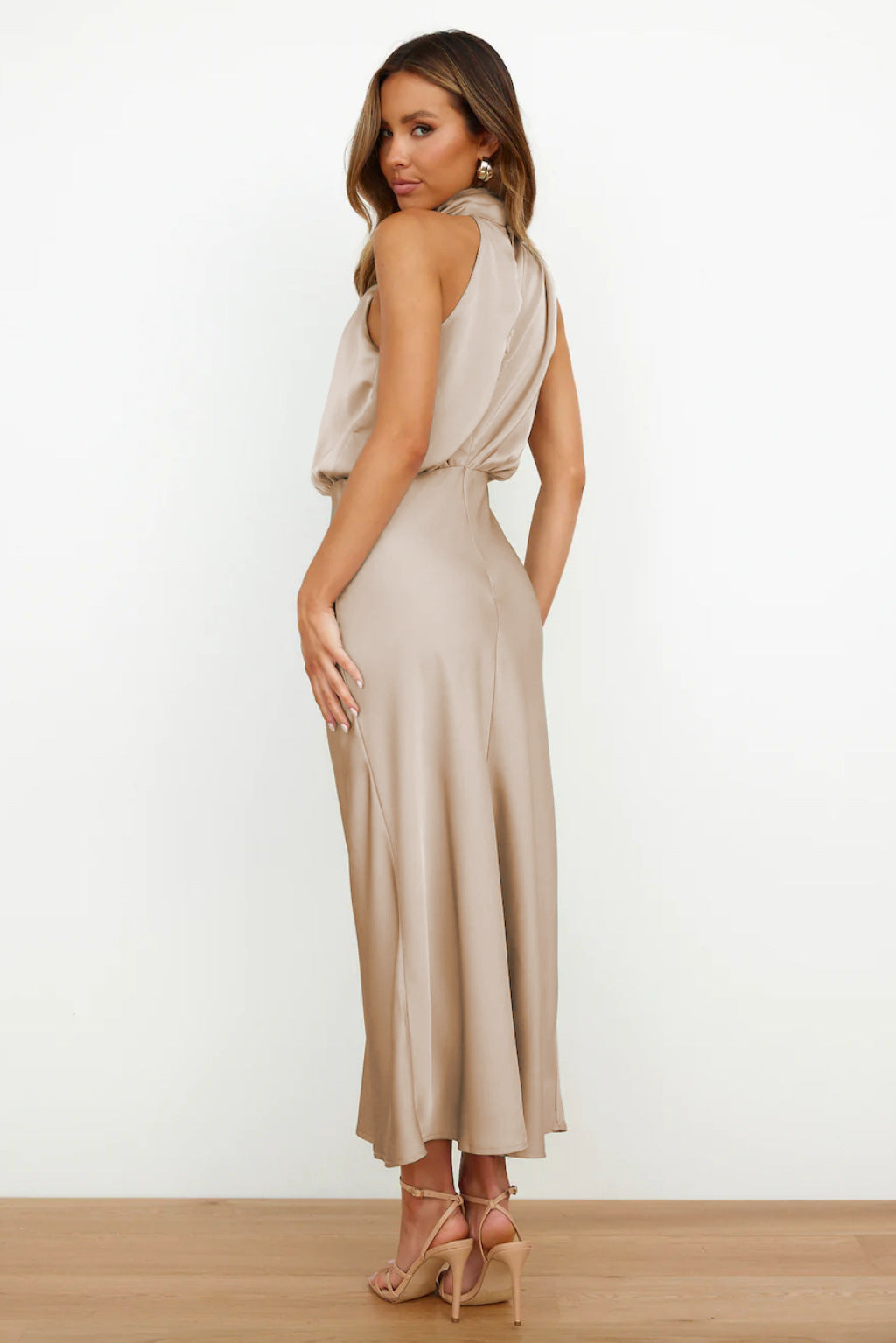 Sleeveless Off Shoulder Bodycon Elegant Maxi Dresses Wedding - View 23