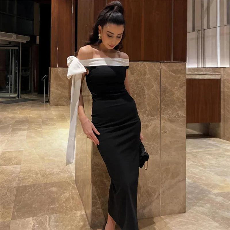 Diagonal Collar Backless Lace - Up Dress - View 15