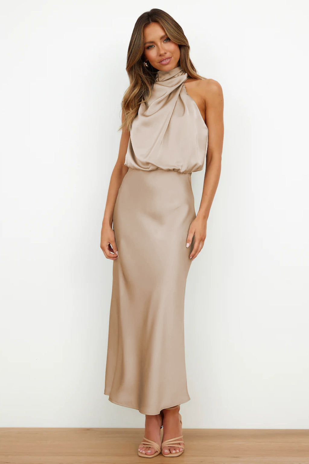 Sleeveless Off Shoulder Bodycon Elegant Maxi Dresses Wedding - View 21