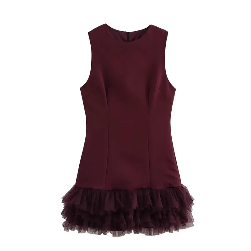 Sequin High Neck Long Sleeve Feather Trim Bodycon Mini Dress - View 22