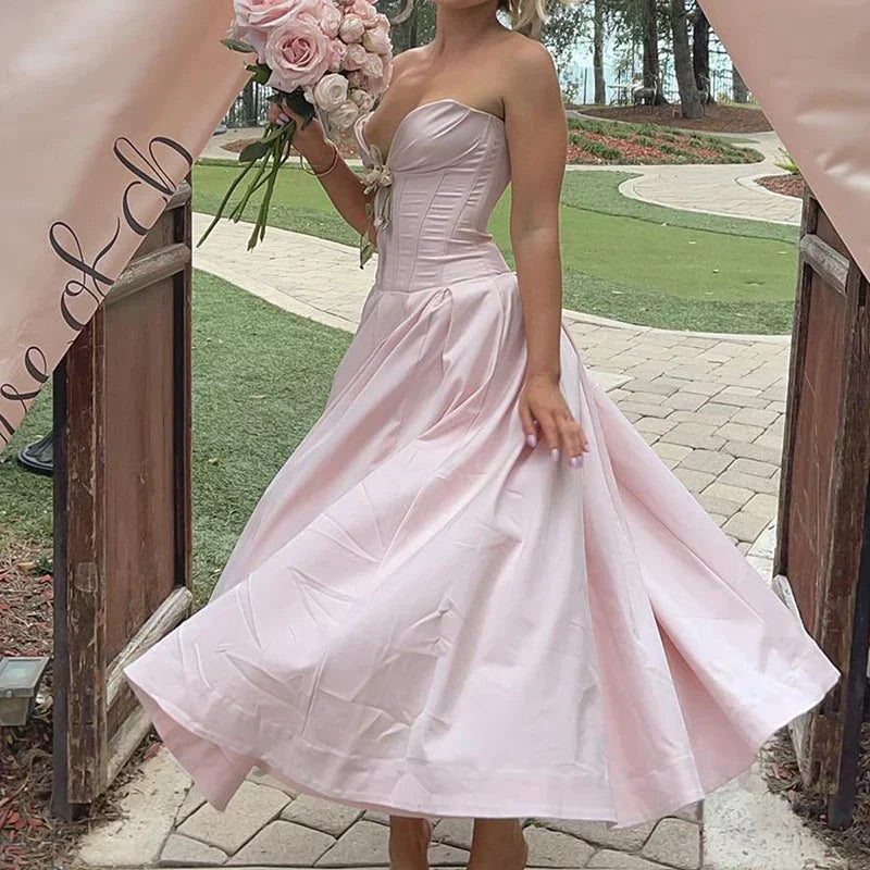 Multicolor V-Neck Wrap Off Shoulder Pleated Maxi Dress - View 10