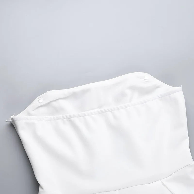Strapless Corset Pleated A-Line Mini Dress - View 15