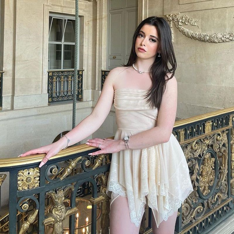 Loving That Girl Mesh Open Back Mini Dress - View 6