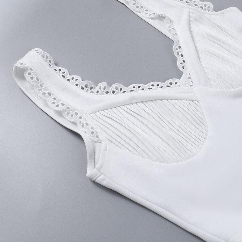 Got Music For You Backless Lace Mini Dress - View 7