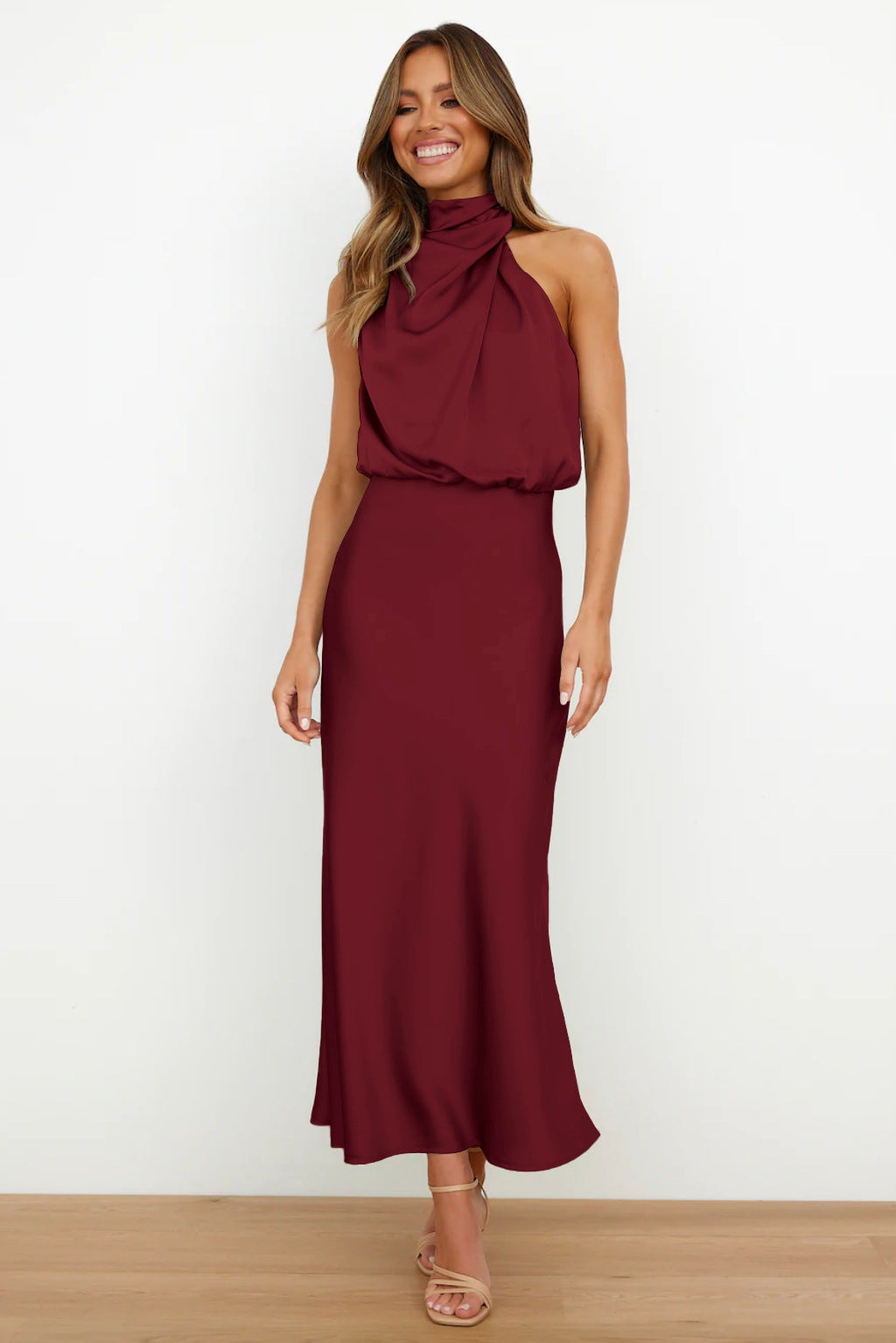 Sleeveless Off Shoulder Bodycon Elegant Maxi Dresses Wedding - View 18