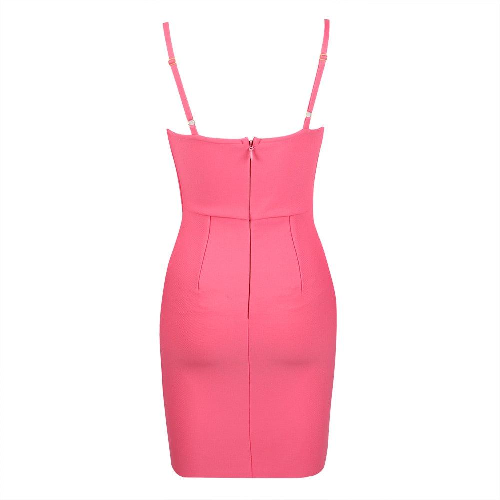 Mesh Spaghetti Strap Bustier Corset Bodycon Mini Dress - View 9