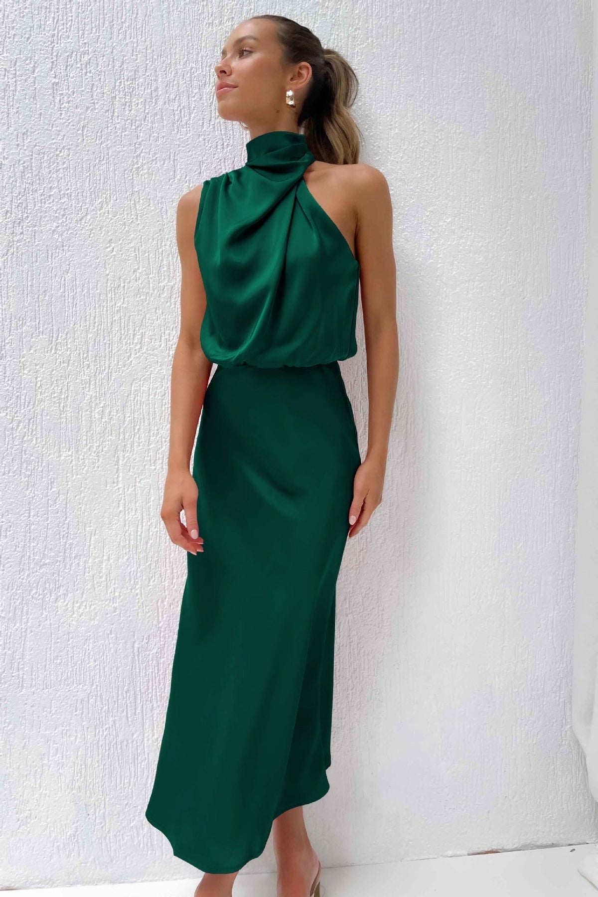 Sleeveless Off Shoulder Bodycon Elegant Maxi Dresses Wedding - View 13