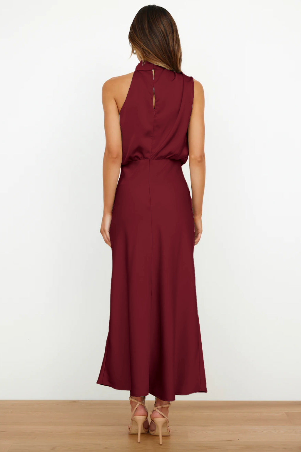 Sleeveless Off Shoulder Bodycon Elegant Maxi Dresses Wedding - View 20