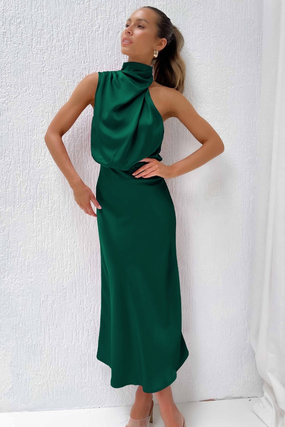 Sleeveless Off Shoulder Bodycon Elegant Maxi Dresses Wedding - View 15