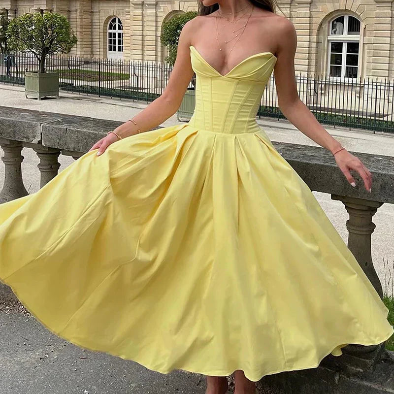 Multicolor V-Neck Wrap Off Shoulder Pleated Maxi Dress - View 16