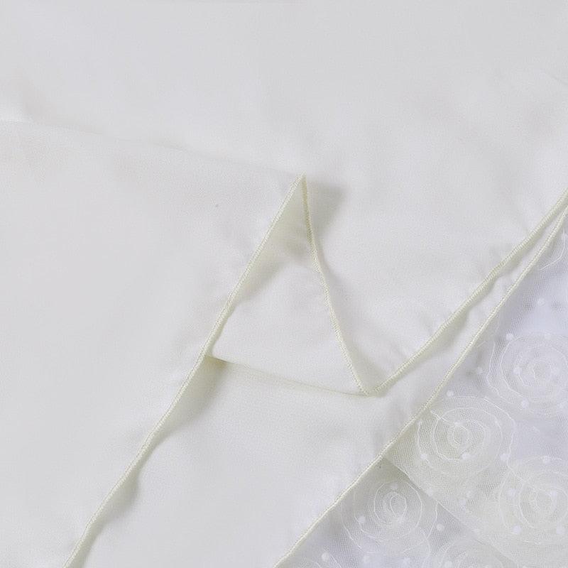 Bustier Sweetheart Ruffle Strap Rosette Organza Mini Dress - View 16