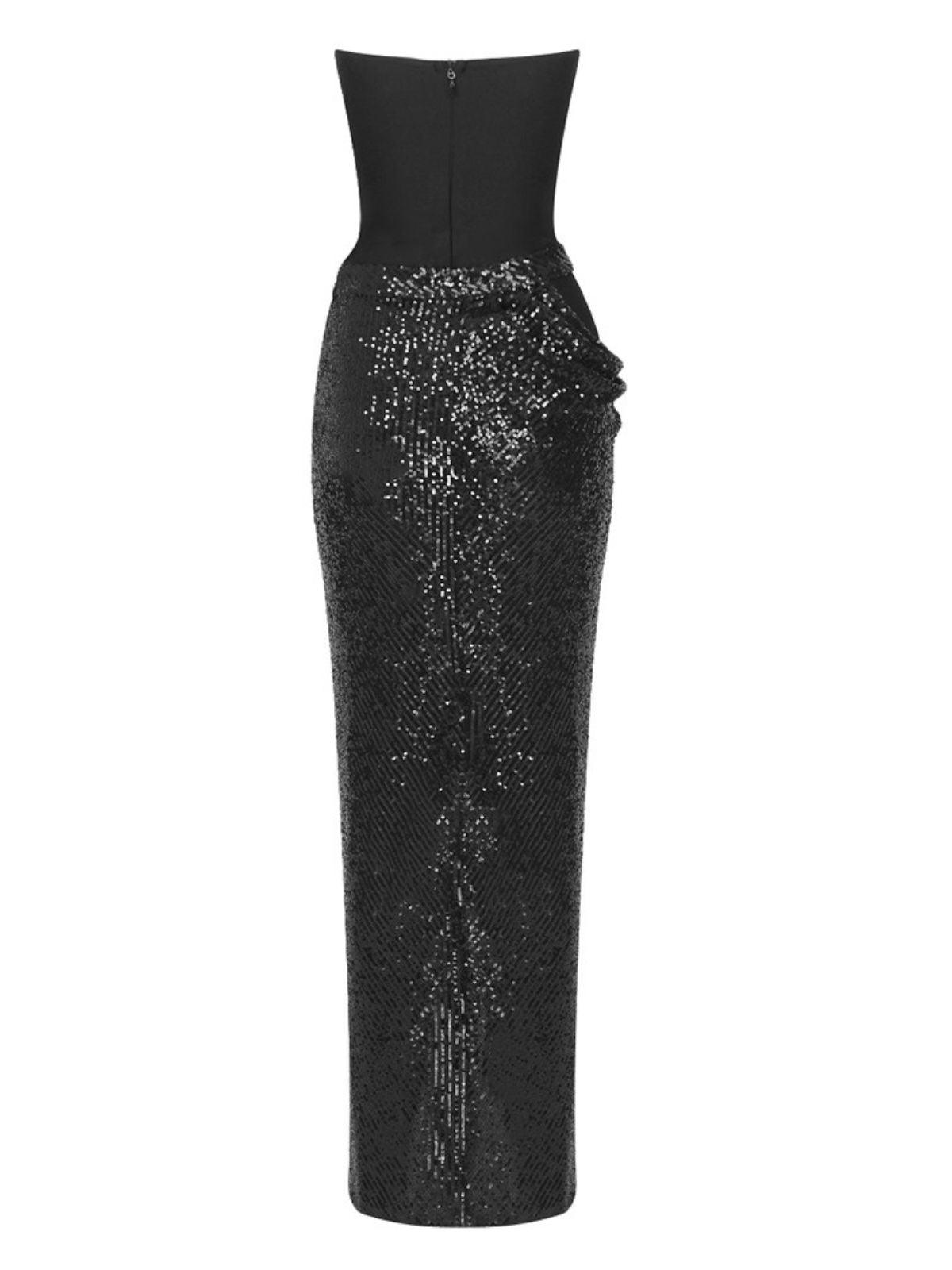 Sukie Strapless Sequin Maxi Dress - View 8