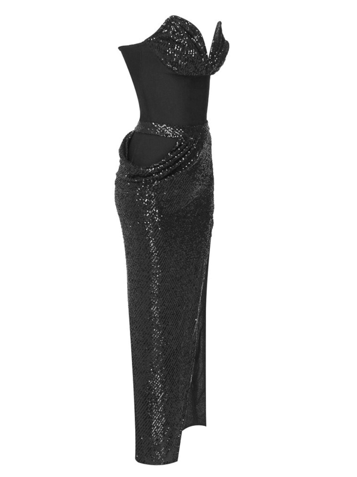 Sukie Strapless Sequin Maxi Dress - View 7