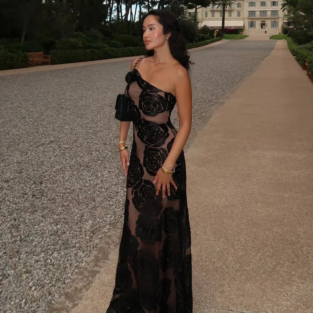 Sheer Mesh Maxi Dress