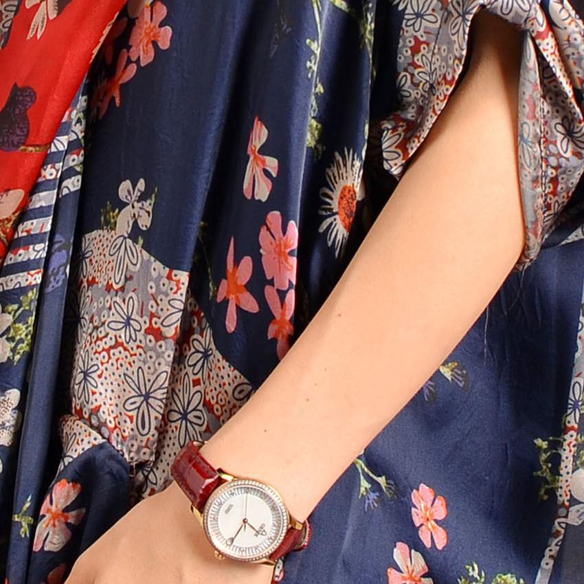 Floral Patchwork Deep V-Neck Kimono Sleeve Wrap Front Maxi Dress - View 5
