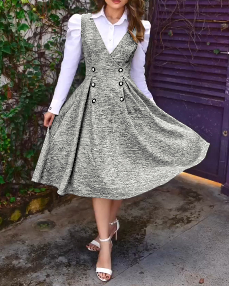 Elegant A-Line Cocktail Dress with Lace Accents and Sleeveless Design - View 6