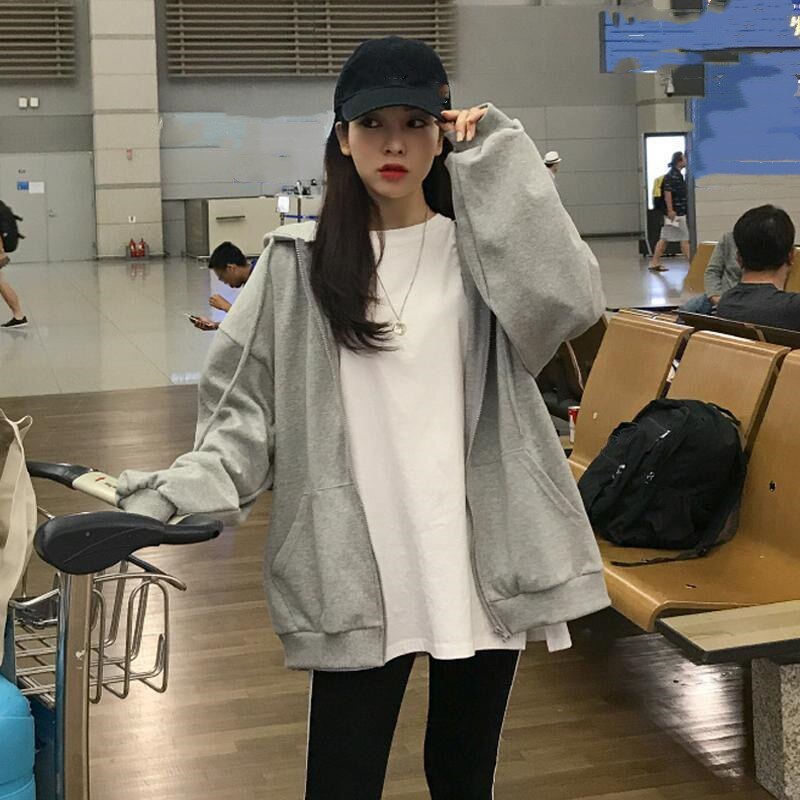 Zip Up Oversized Hoodie