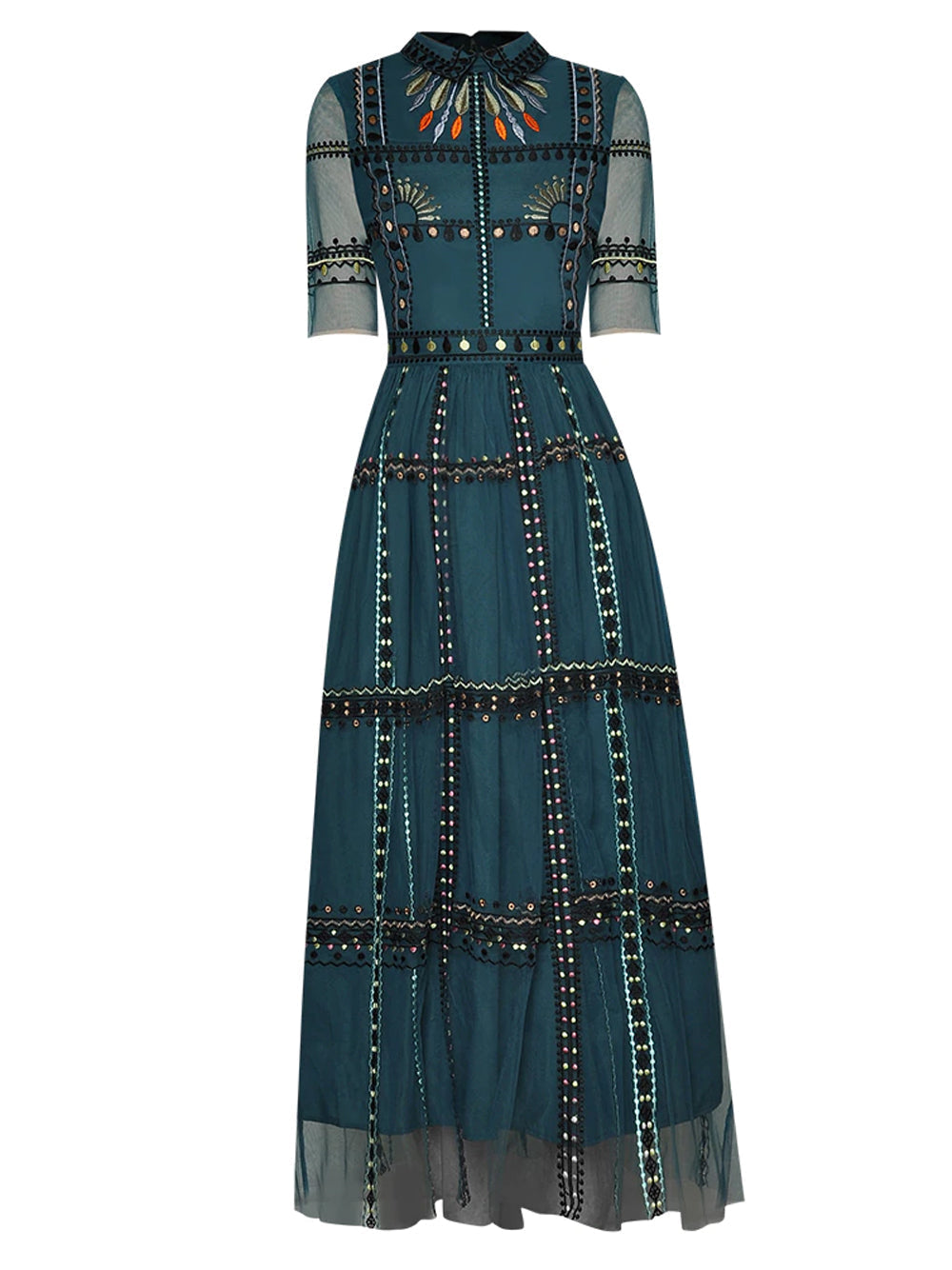 LEITA Lace Midi Dress
