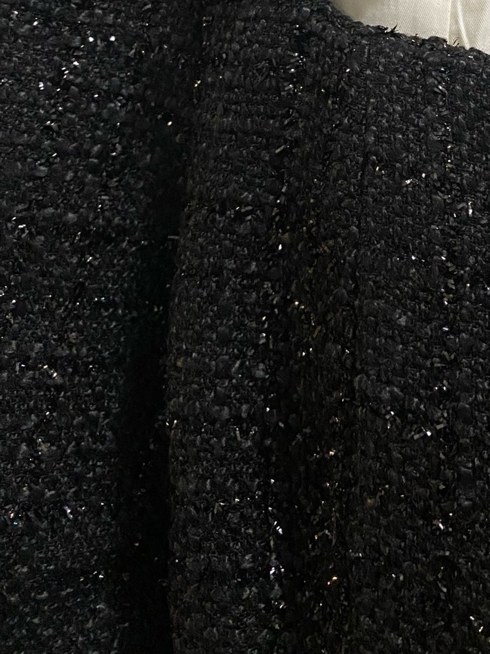 Tweed Faux Two Piece Ruffle Collar Button Front Mini Dress - View 9