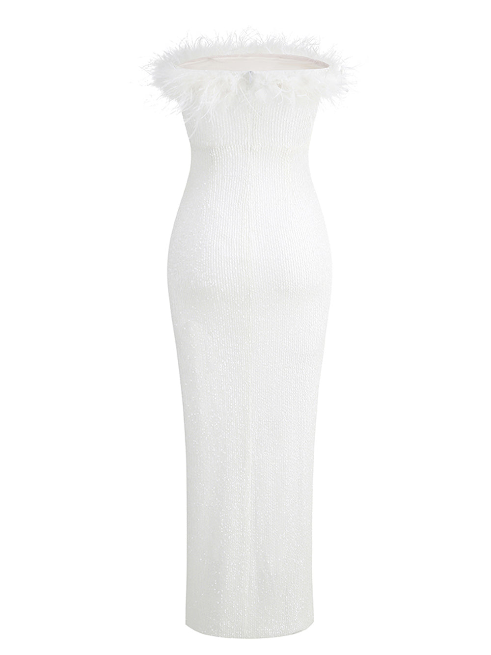Sequin Sweetheart Long Sleeve Bodycon Maxi Dress - View 2