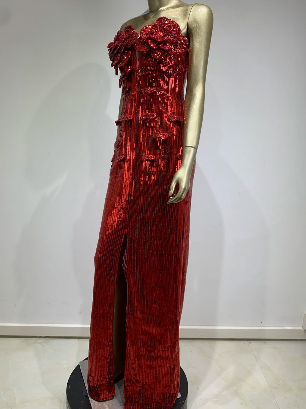 Velvet One Shoulder Wrap Bodycon Mini Dress - View 6