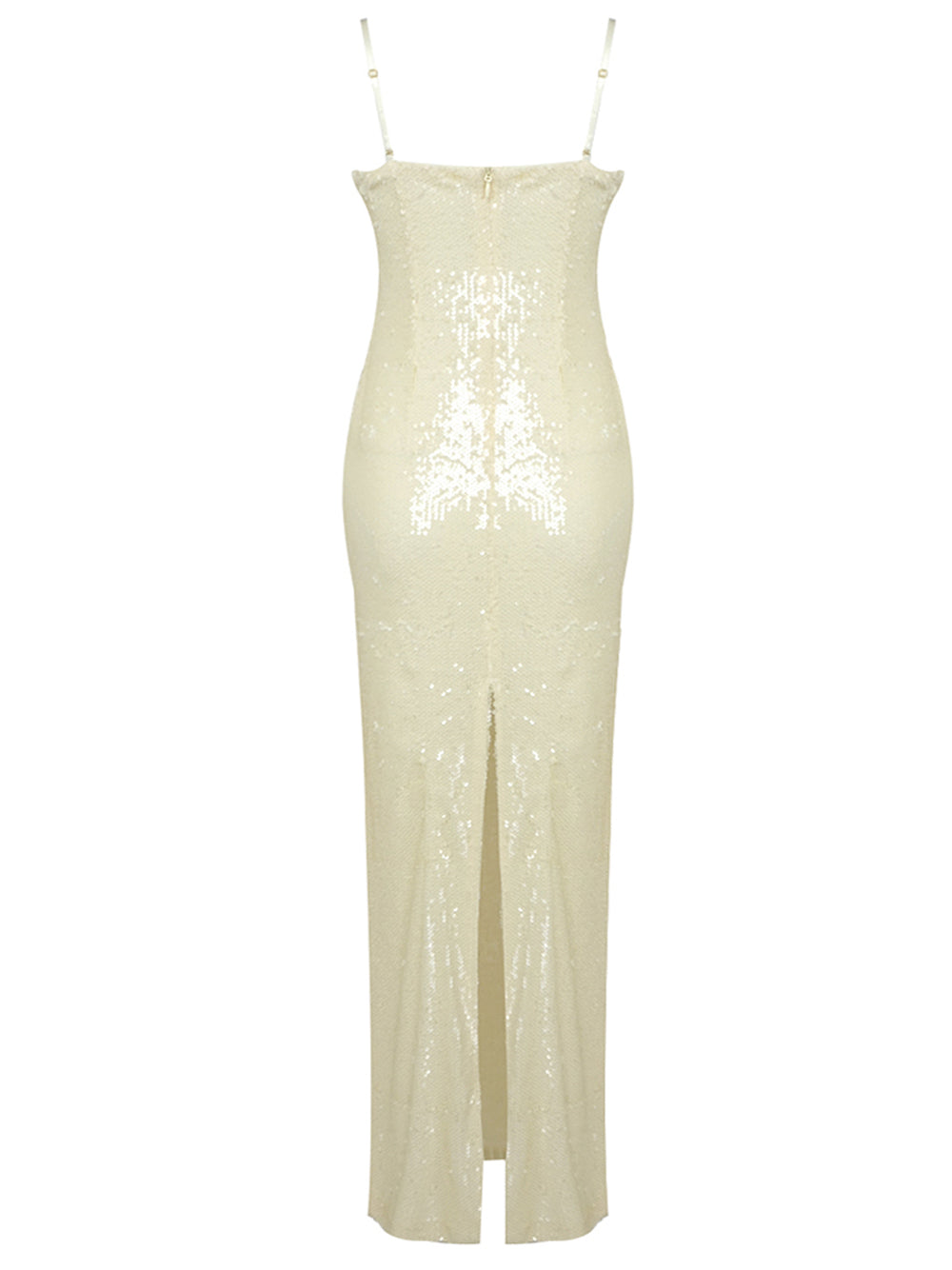 Sequin V-Neck Spaghetti Strap Mini Bodycon Dress - View 2