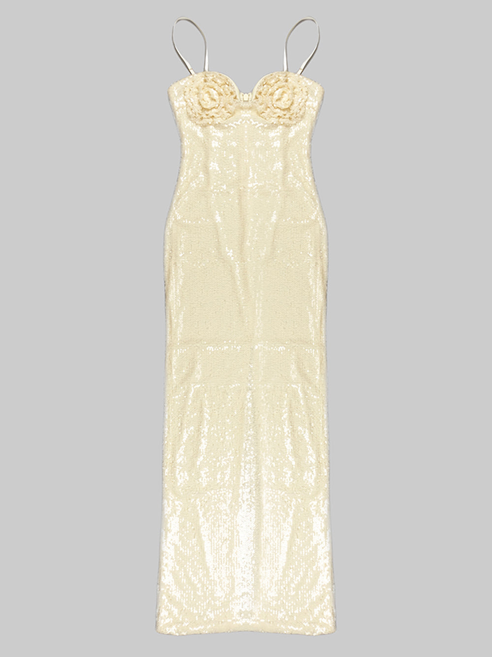 Sequin V-Neck Spaghetti Strap Mini Bodycon Dress - View 5