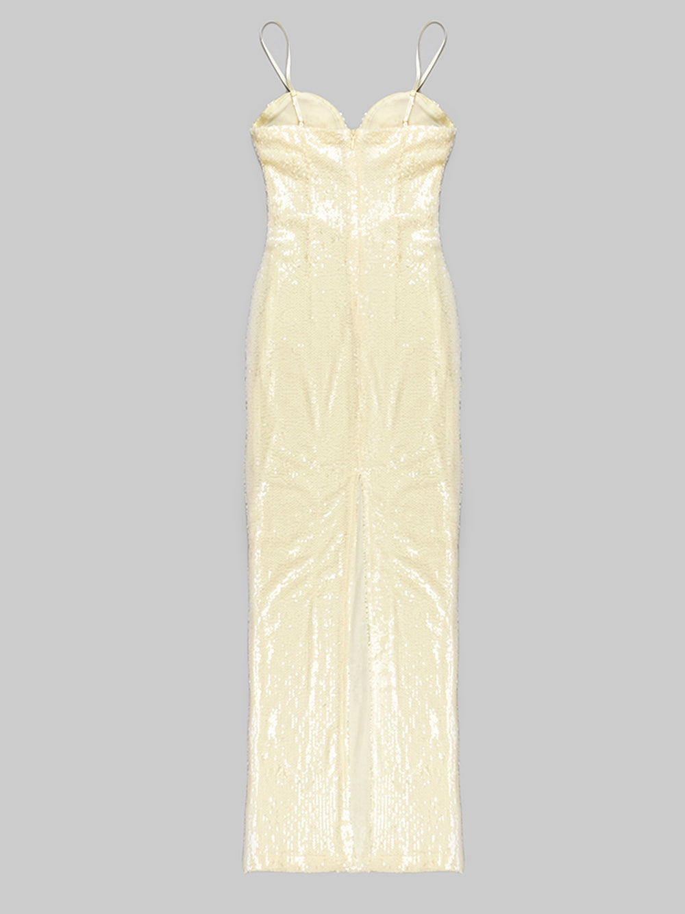 Sequin V-Neck Spaghetti Strap Mini Bodycon Dress - View 6
