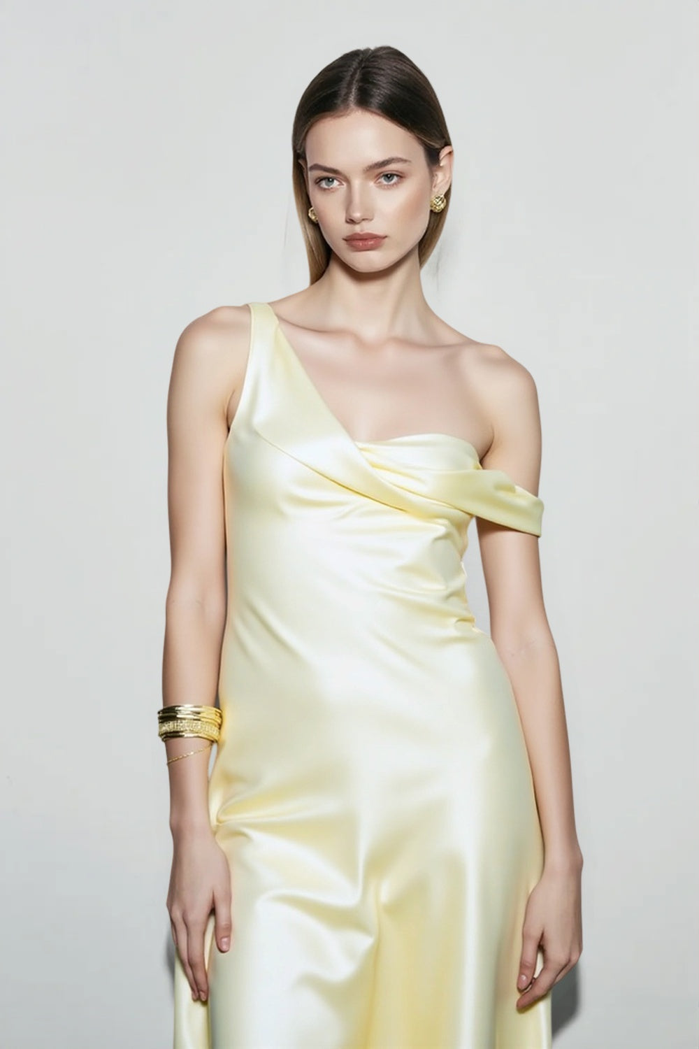 Satin Cowl Neck Sleeveless Bias Slip Maxi Dress 2