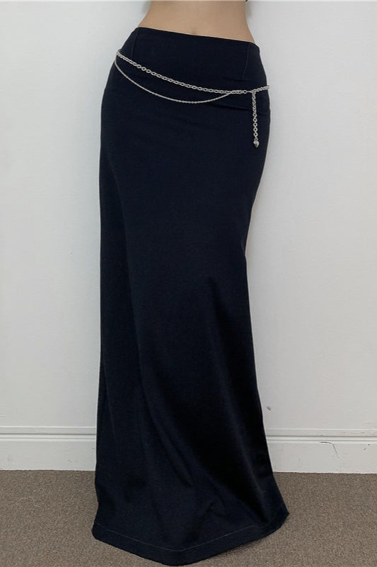 American Retro Draped Skirt