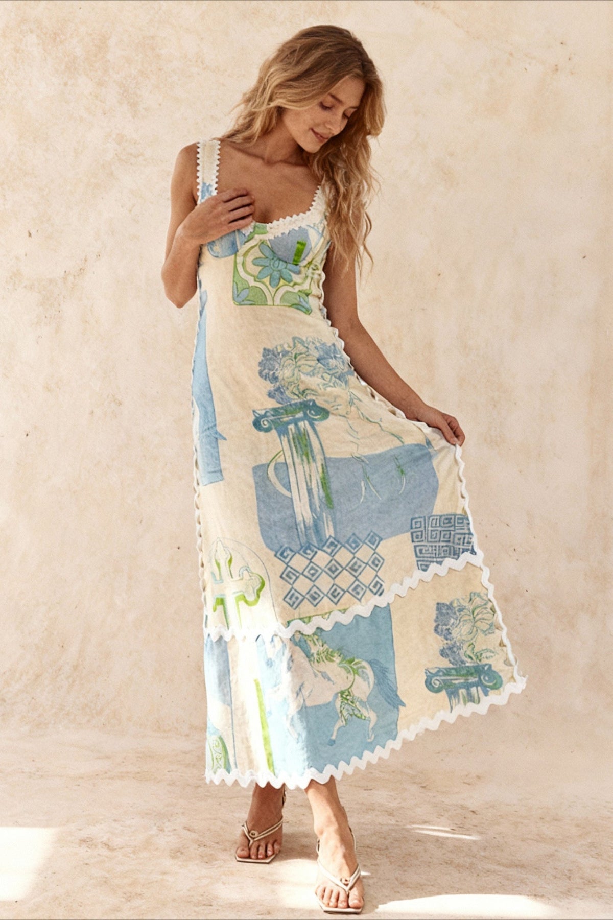 Melnik Maxi Dress - Blue