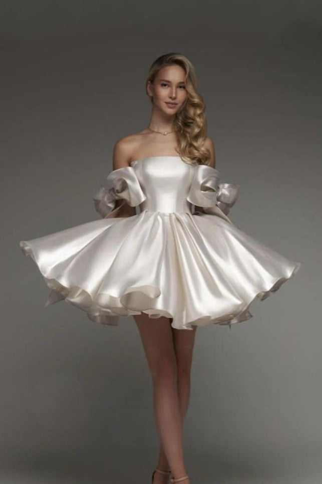 Stylish Tulle Spaghetti Strap Short Mini Dress