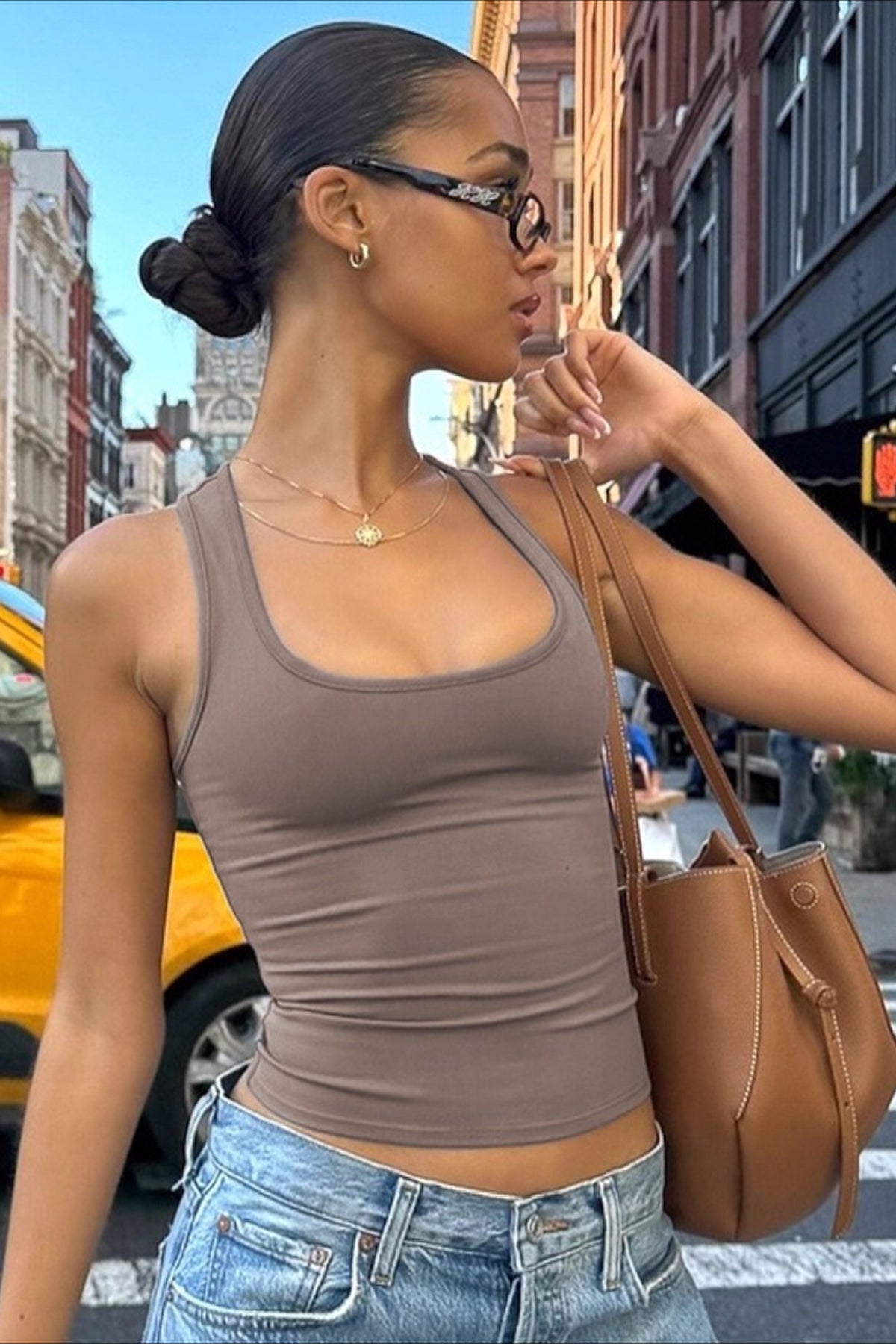 Crop Sleeveless Tank Top