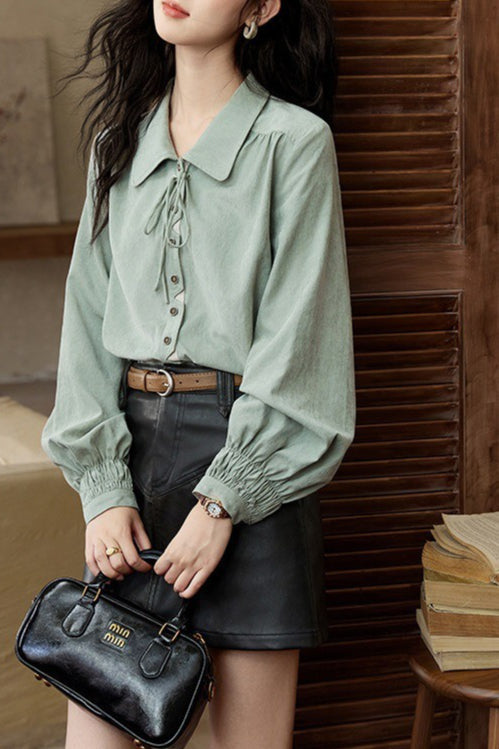 Unique Brushed Texture Blouse