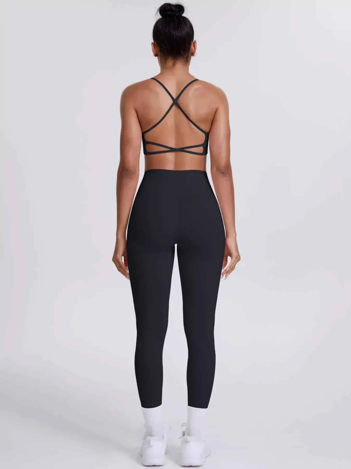 Criss-Cross Back Cami and Leggings Active Set